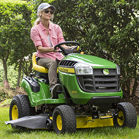 Mowing with 107-cm (42-in.) mower deck