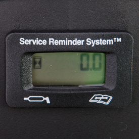 Hour meter with service-reminder feature