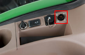 ISO 11783 location in R-Series Tractor cab