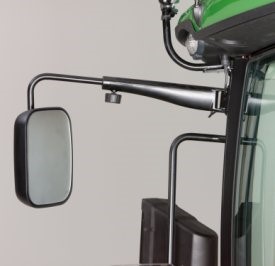 Manually adjustable, single pane mirrors