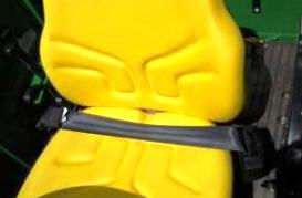 Adjustable seat with seat belt