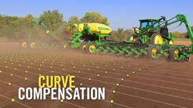 Utilize curve compensation when planting