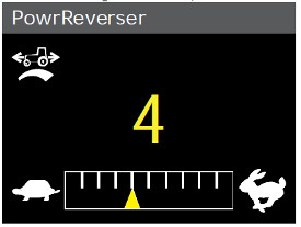 PowrReverser modulation settings in cornerpost display
