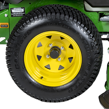58.4-cm (23-in.) diameter rear tire (E and M Series)