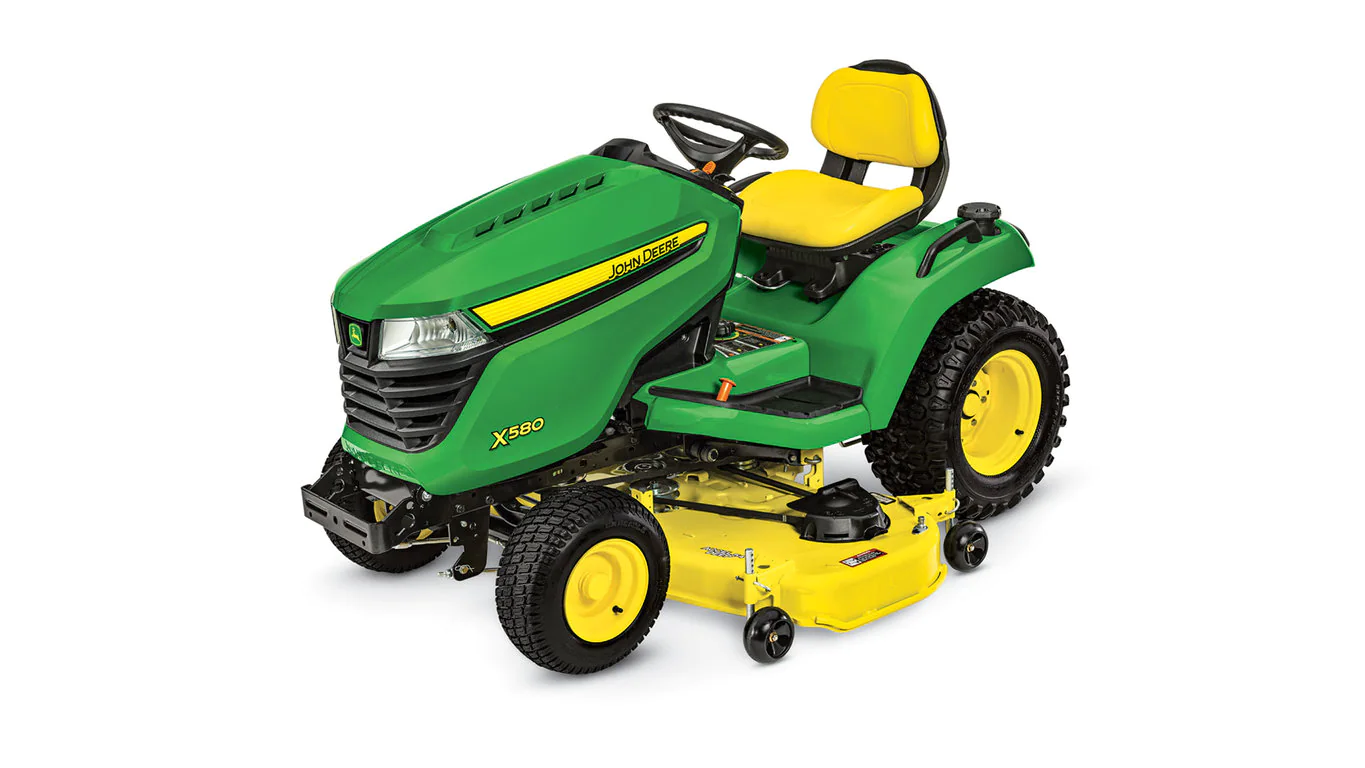 Ride on mower for heavy-duty, commercial use on various terrains